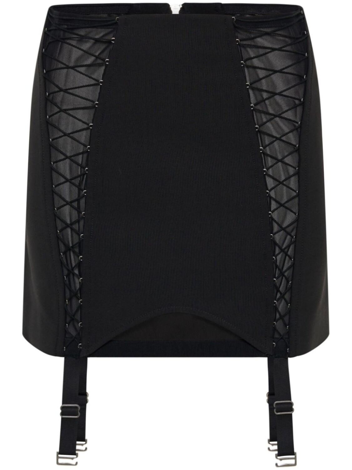

Dion Lee прозрачная мини-юбка со шнуровкой, черный