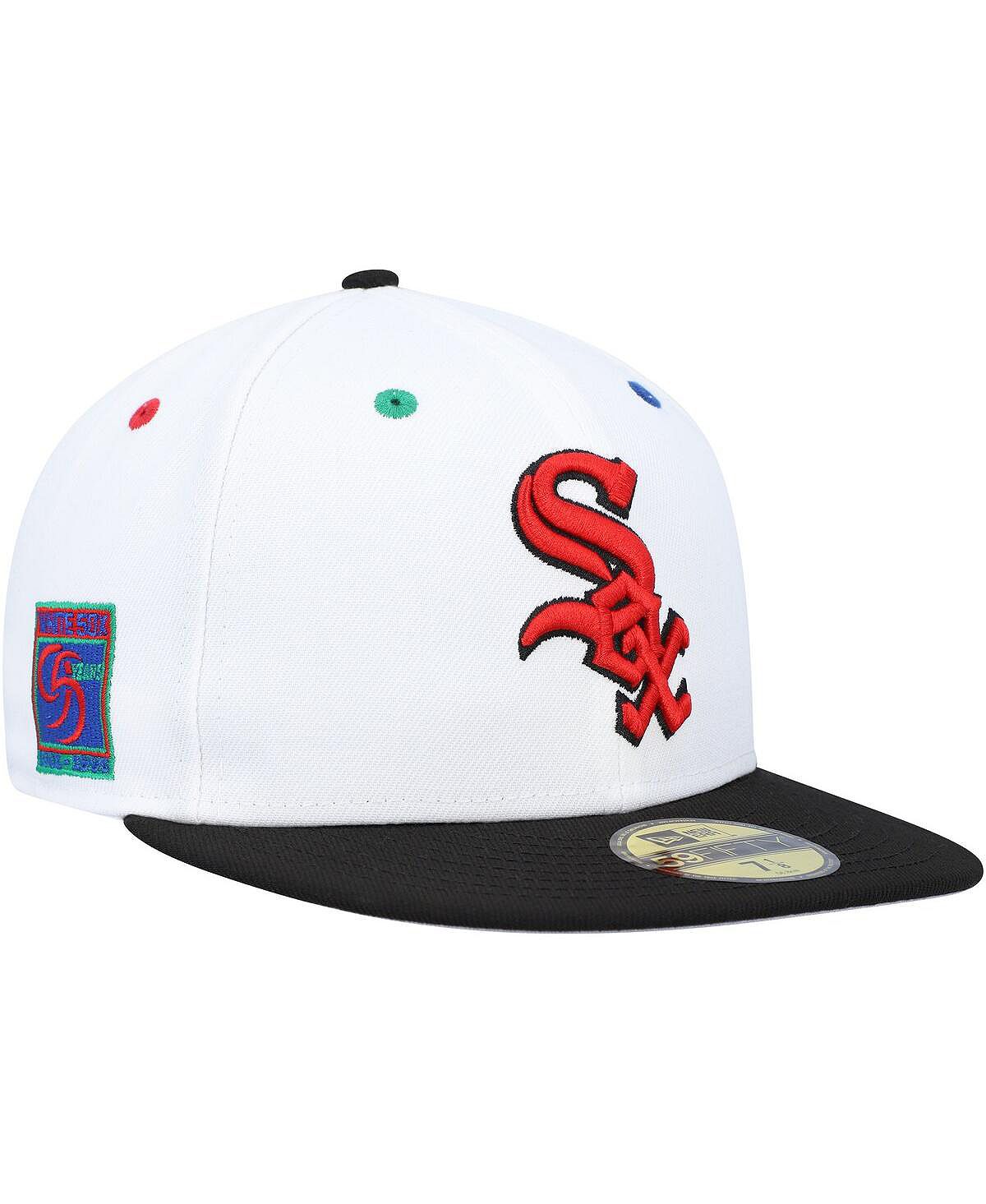 Мужская белая, черная приталенная шляпа Chicago White Sox 95th Anniversary Primary Eye 59FIFTY New Era