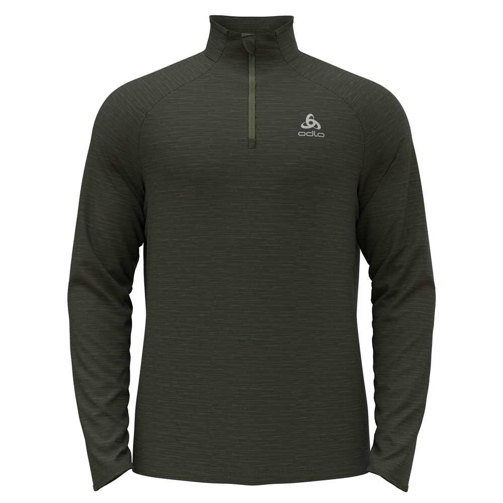 

Футболка Odlo Run Easy Warm Half Zip, зеленый