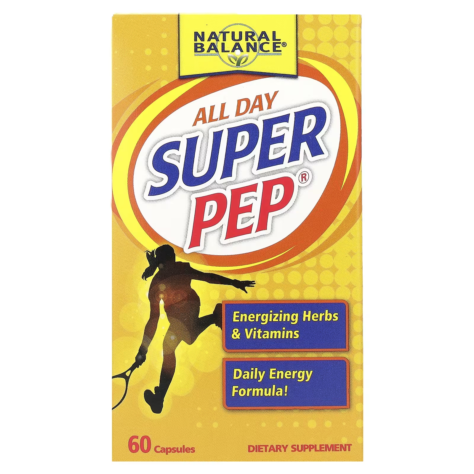 Пищевая добавка Natural Balance All Day Super Pep, 60 капсул