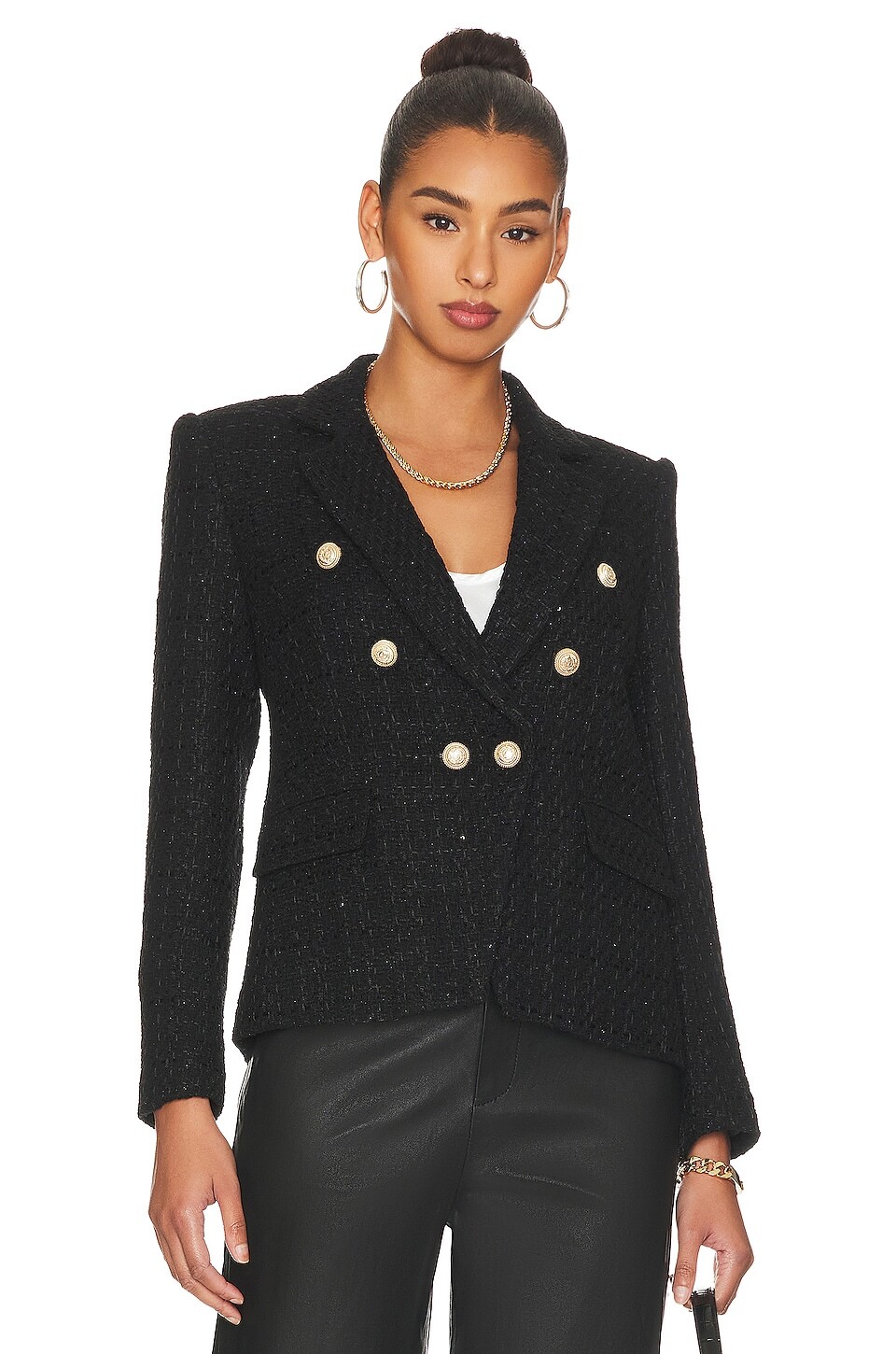 

Пиджак Generation Love Kaya Tweed, черный