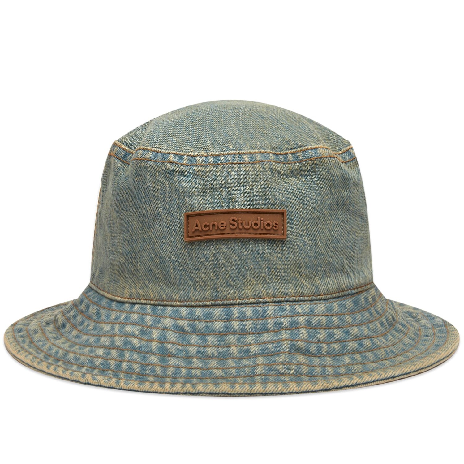 

Панама Acne Studios Brimmo Delta Bucket Hat, цвет Blue & Beige