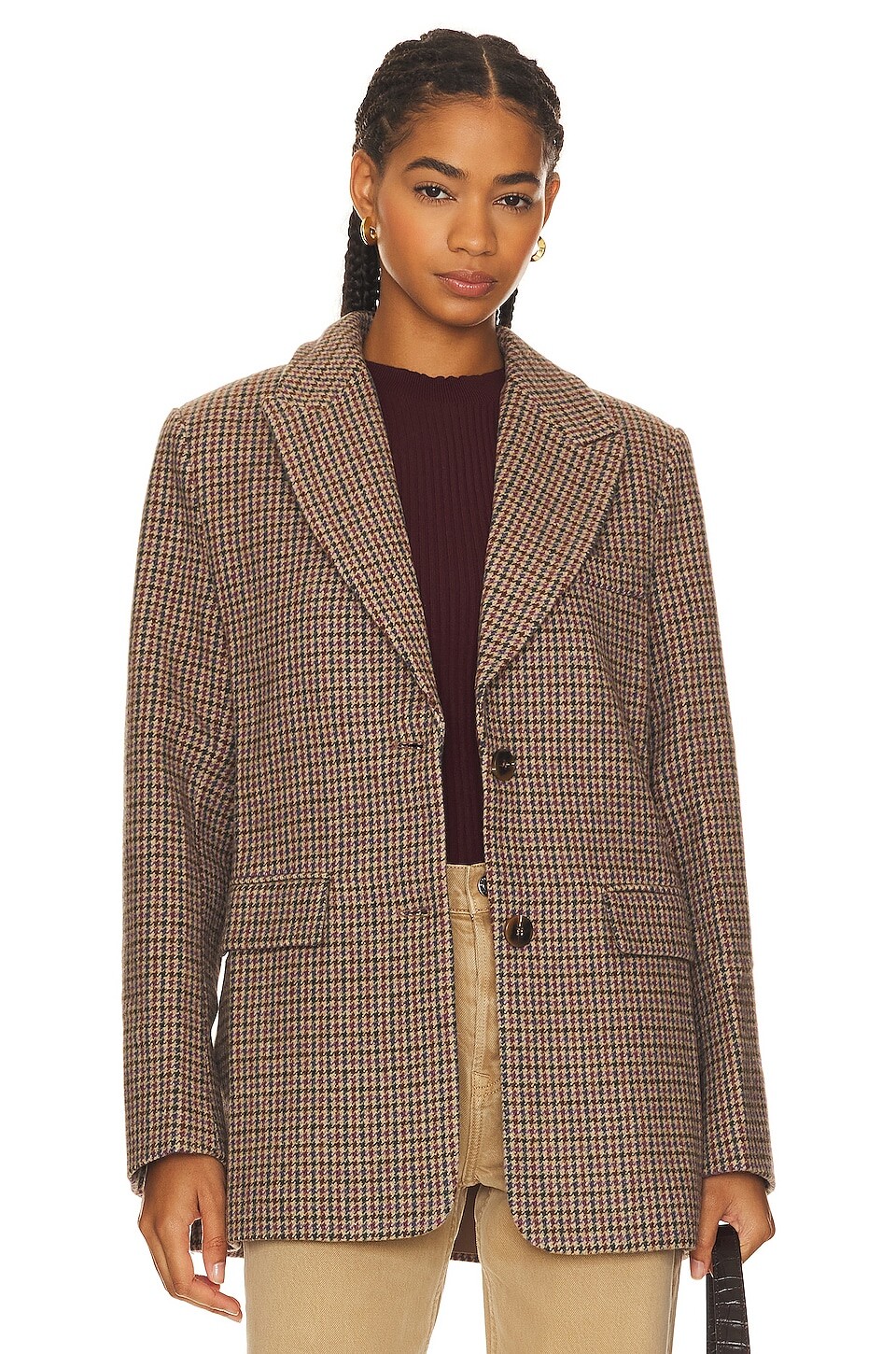 

Блейзер ASTR the Label Pauline, цвет Brown & Purple Multi