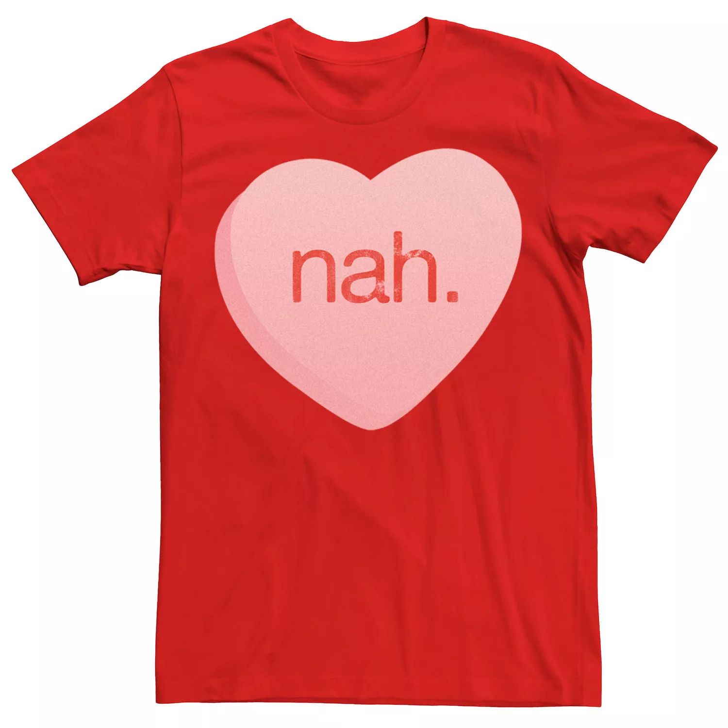 Мужская футболка Nah с большим розовым сердечком Licensed Character