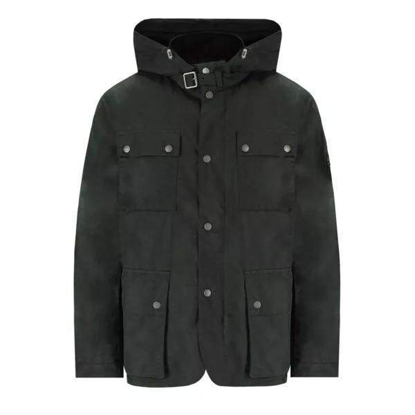 

Куртка international auto wax sage green hooded jacket Barbour, черный