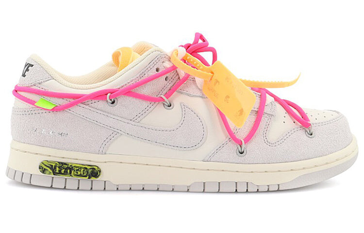 

Кроссовки Nike Dunk Low Off-White Lot 17 мужские, белый / серый