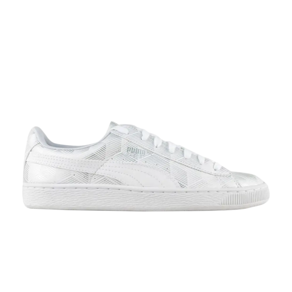 

Кроссовки Basket Classic Metallic Puma, белый