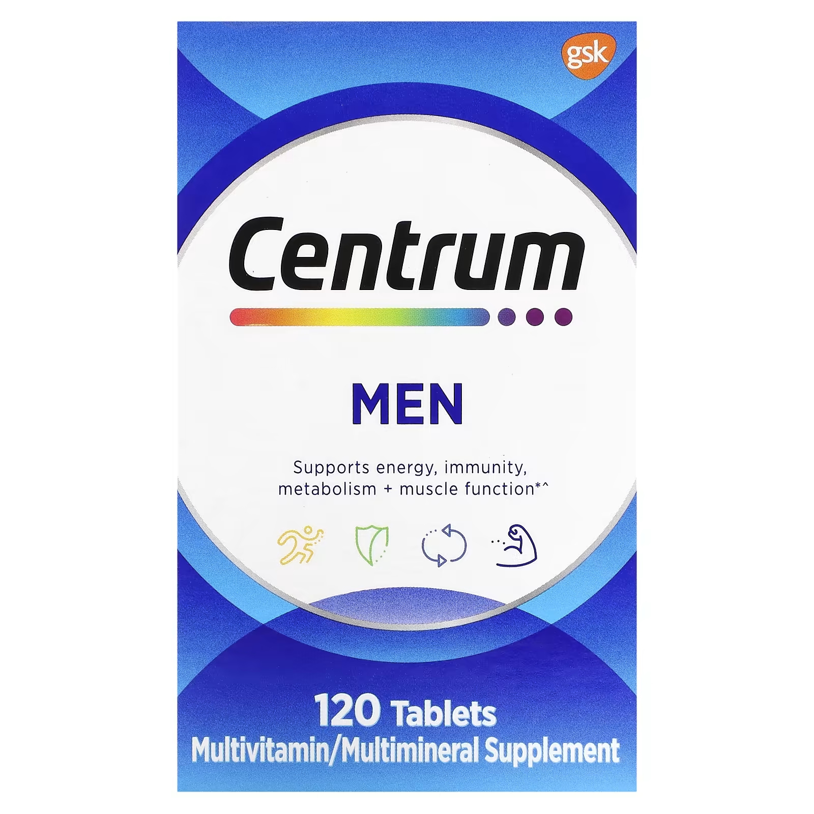 Мультивитамины Centrum для мужчин, 120 таблеток centrum мультивитамины для взрослых 200 таблеток
