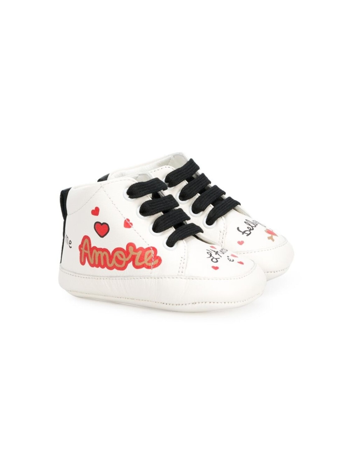 

Dolce & Gabbana высокие кеды с нашивками, белый