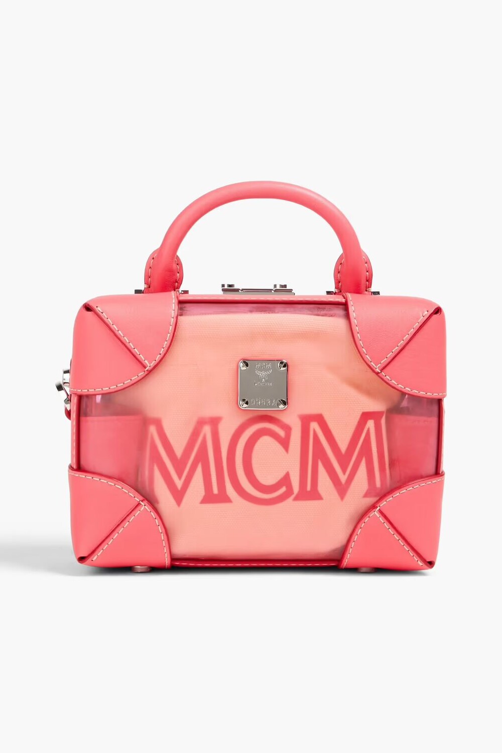 

Сумка-тоут из ПВХ с принтом Mcm, цвет Bubblegum