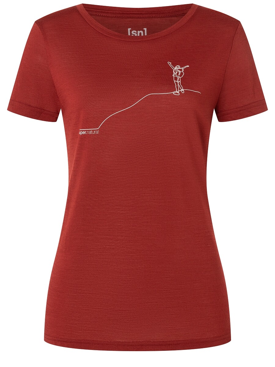 

Футболка super.natural Merino, красный