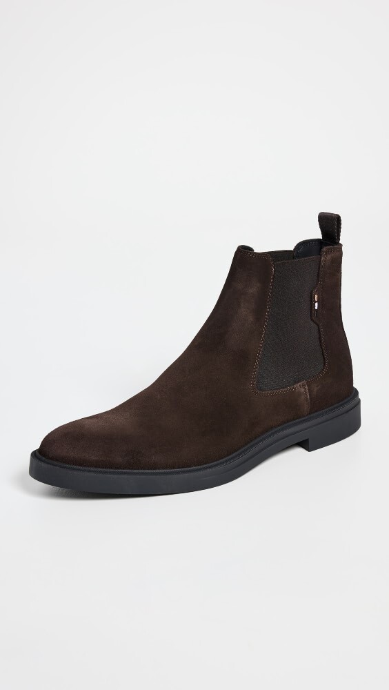 

Ботинки BOSS Calev Suede Chelsea, коричневый