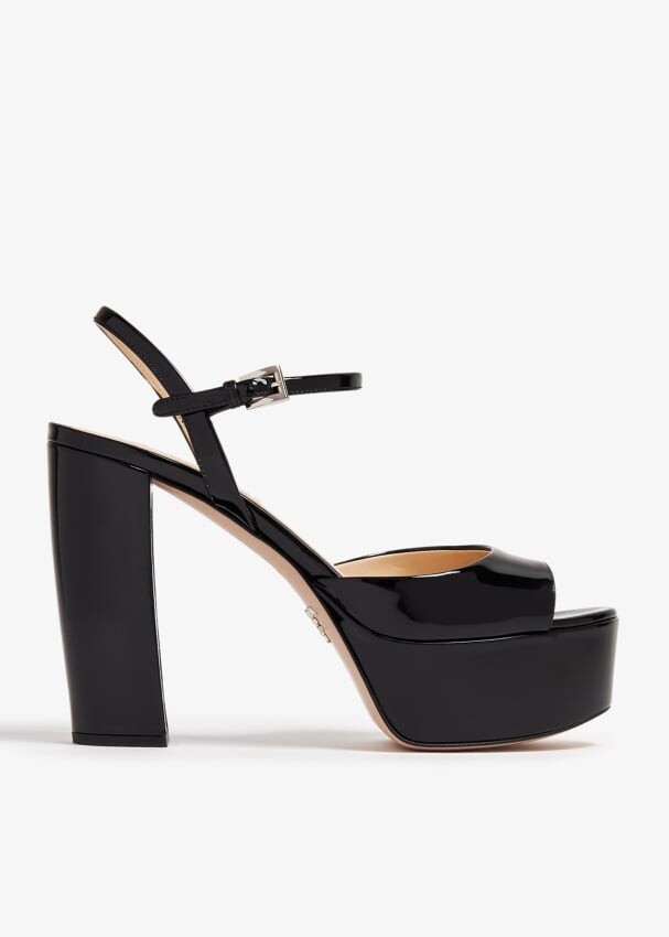 

Сандалии Prada High-Heeled Patent Leather, белый
