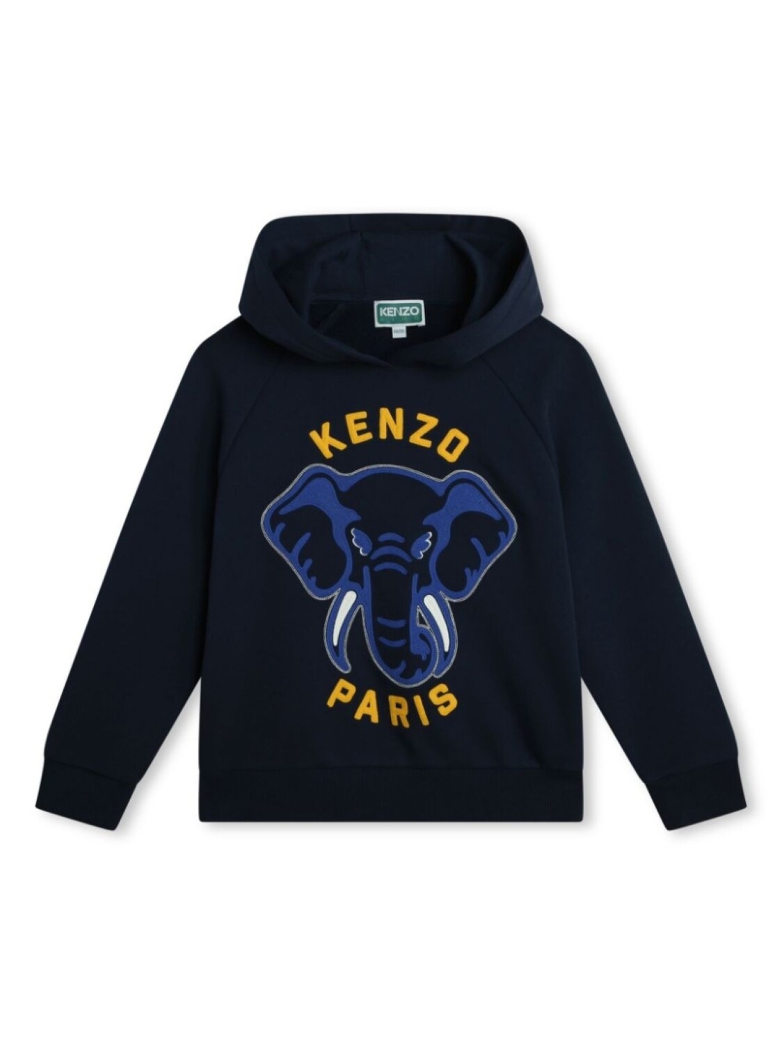 

Kenzo Kids худи с вышитым логотипом, синий