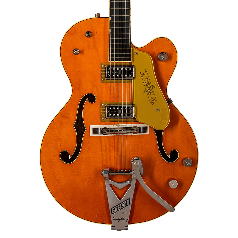 Электрогитара Gretsch G6120T-59 VS Edition '59 Chet Atkins Hollow Body With Bigsby - TV Jones - Vintage Orange Stain Lacquer цена и фото