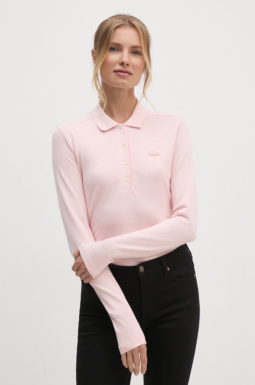 

Рубашка Lacoste с длинными рукавами, розовый
