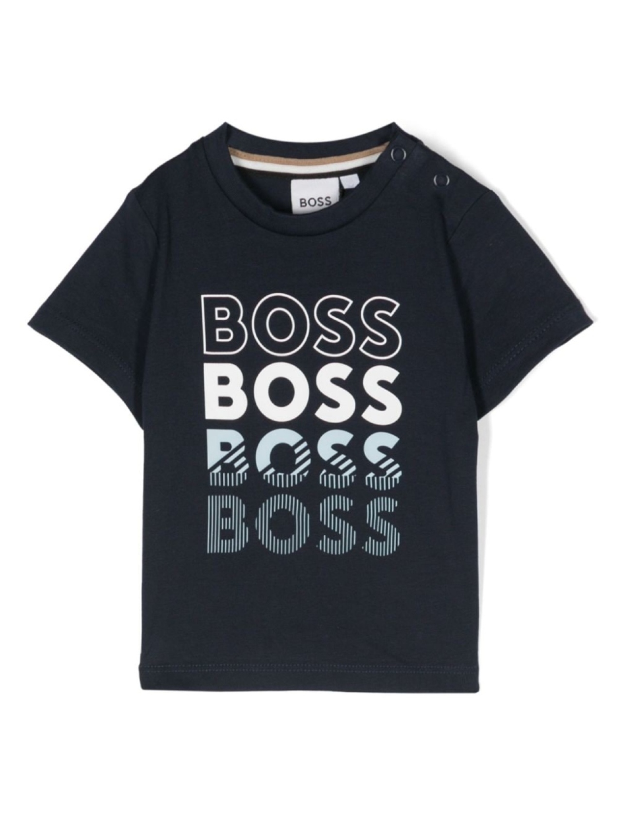 

BOSS Kidswear футболка с логотипом, синий