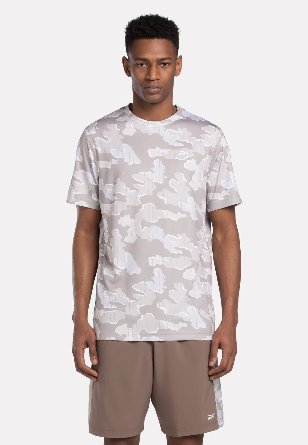 Спортивная футболка SHORT SLEEVE TRAIN MOTION CAMO Reebok, цвет ash