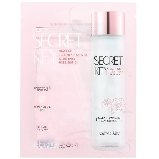

Тканевая маска Starter Treatment Essential, Rose Edition, 1 шт. Secret Key