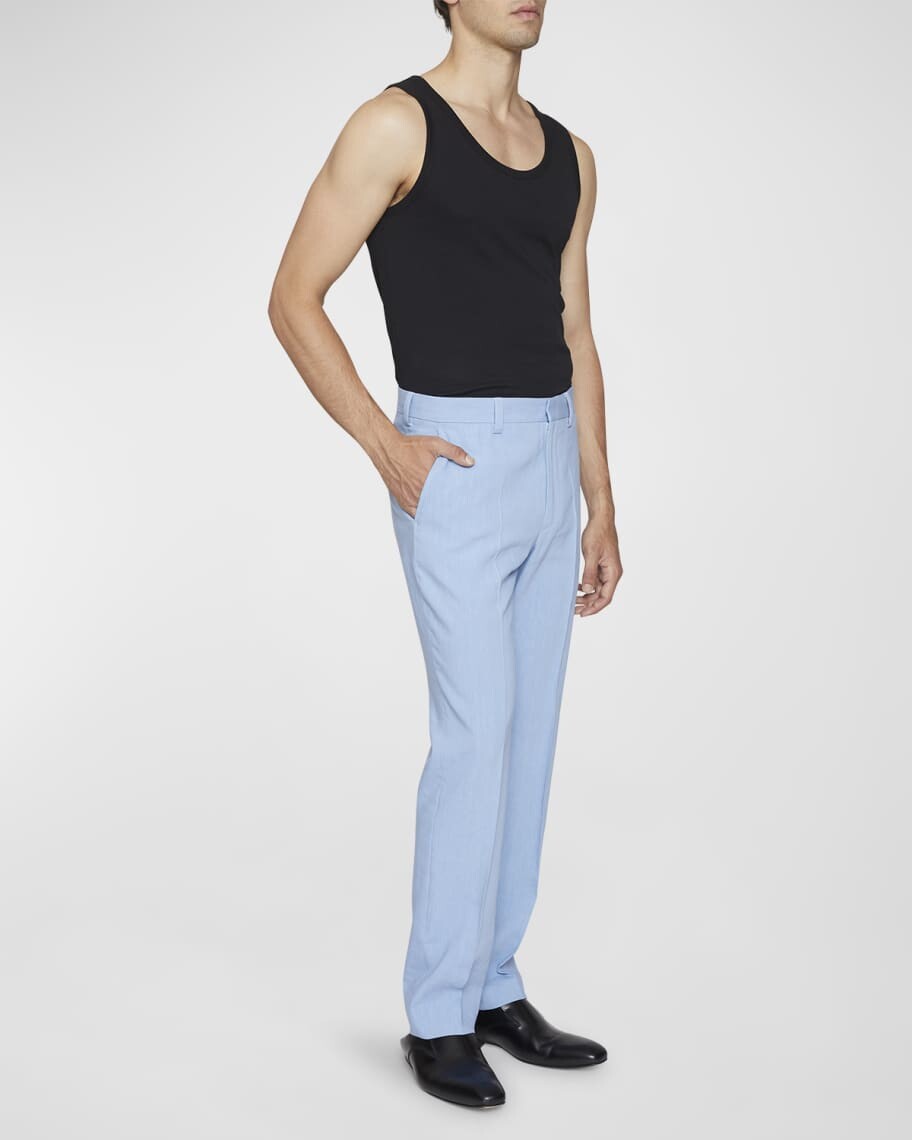 

Мужские брюки Patrino из льна и вискозы Dries Van Noten, Синий
