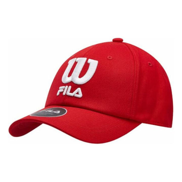

Кепка FILA Large Alphabet Embroidered Baseball Cap Red, красный