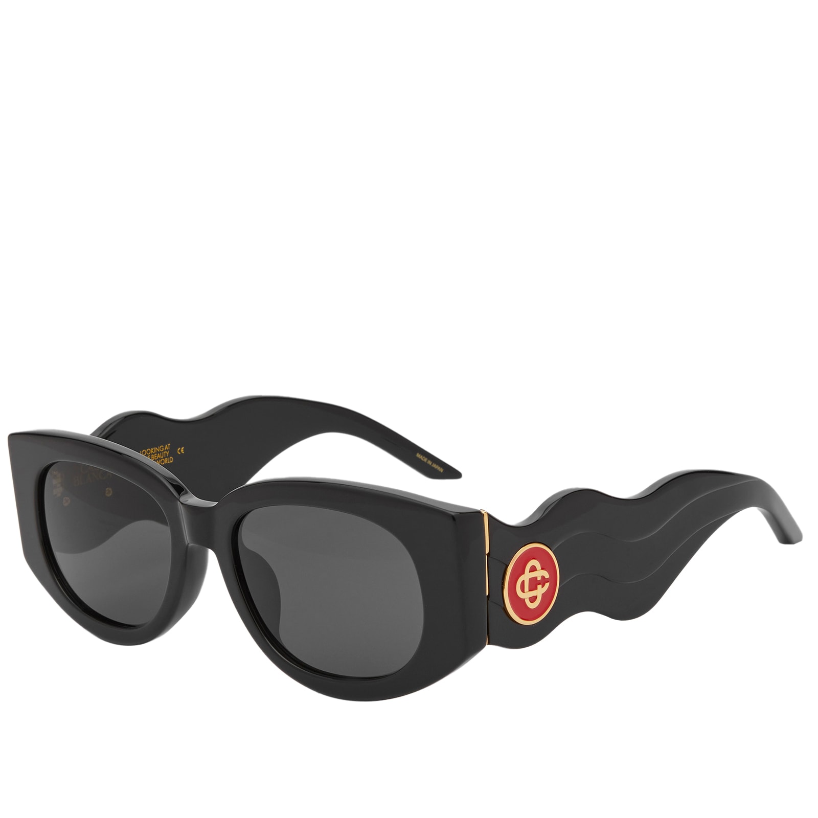 

Солнцезащитные очки Casablanca Oval Wave Sunglasses, черный