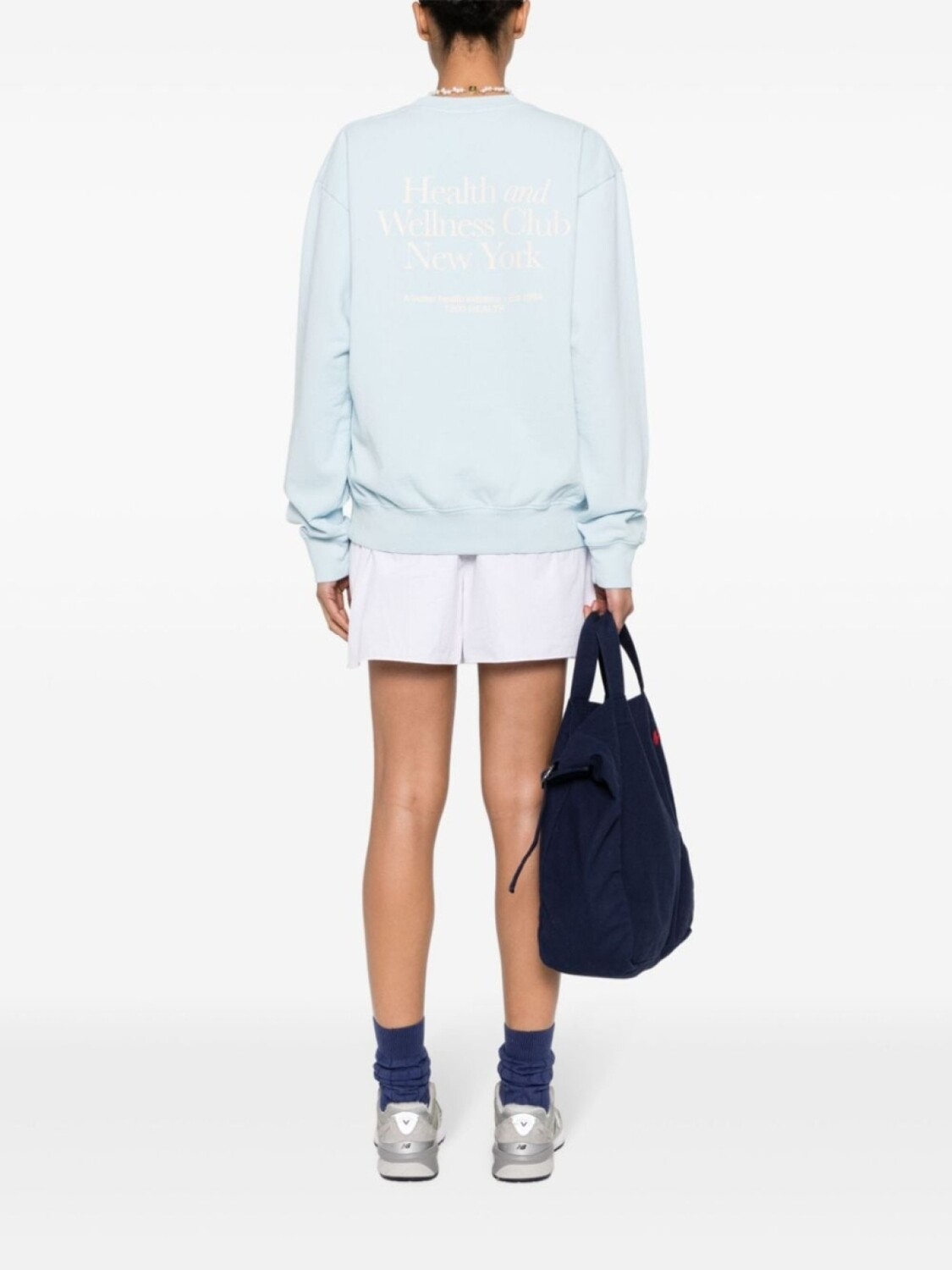 

Sporty & Rich толстовка с вышитым логотипом, синий