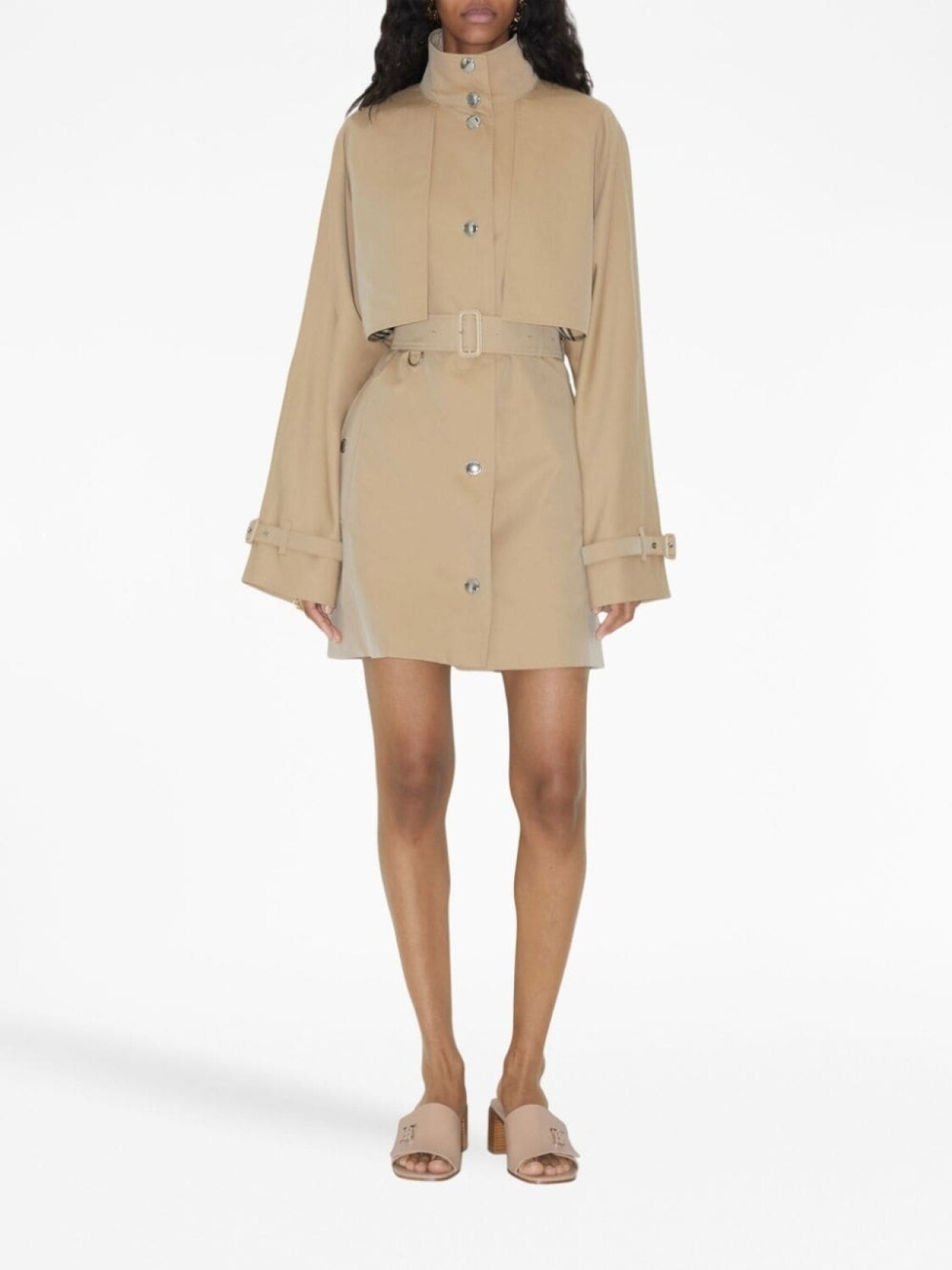 

Burberry тренч Tropical, серый