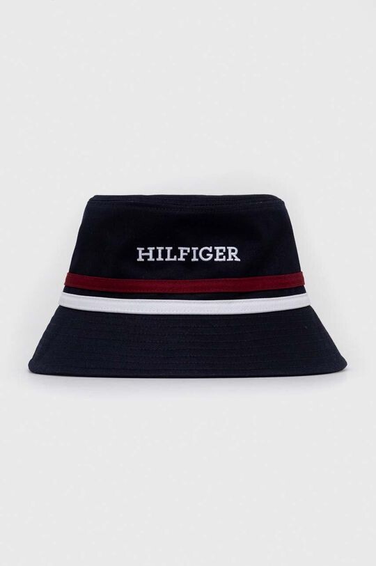 Детская хлопковая шапка Tommy Hilfiger, темно-синий