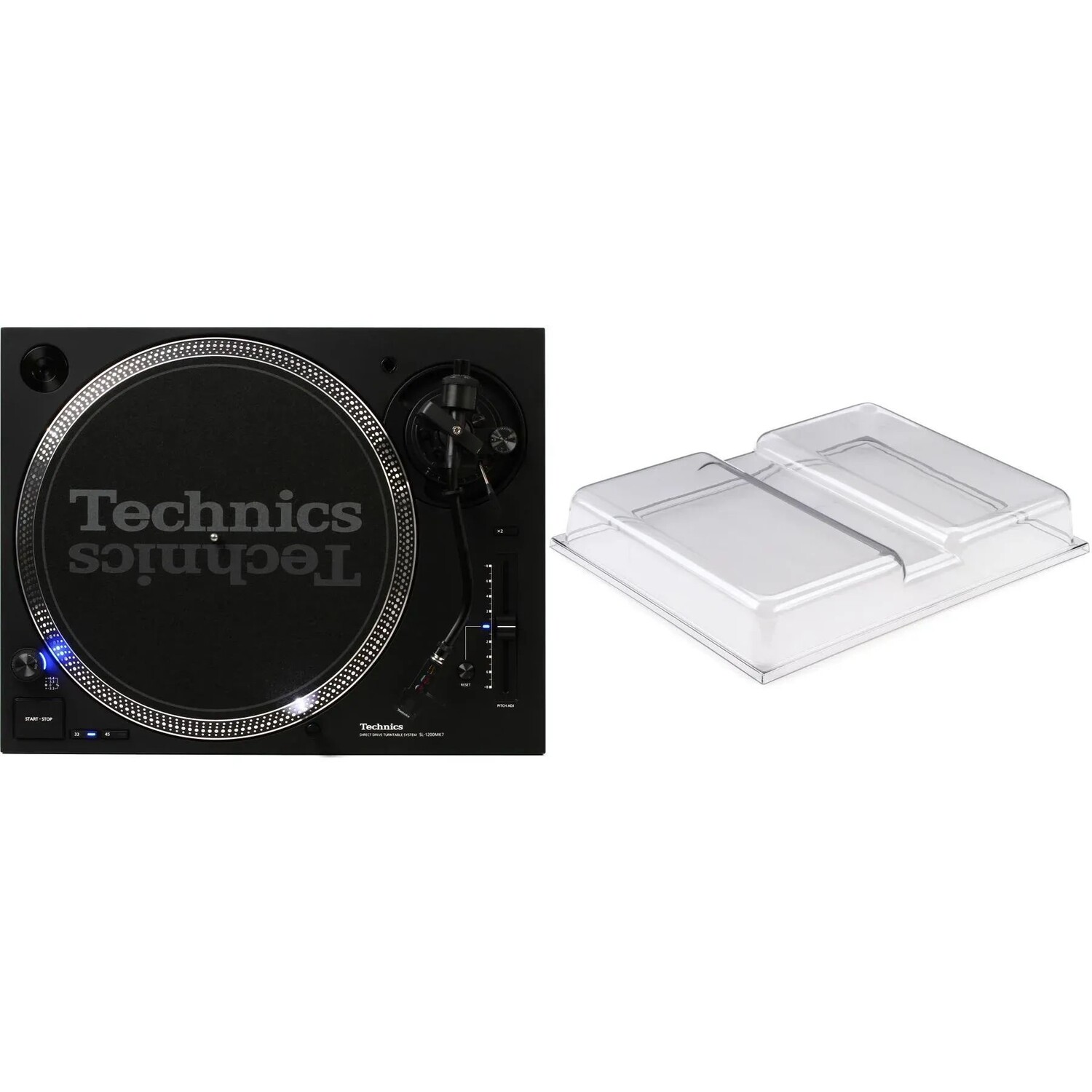 

Профессиональный проигрыватель проигрывателей Technics SL-1200MK7 с прямым приводом и Decksaver