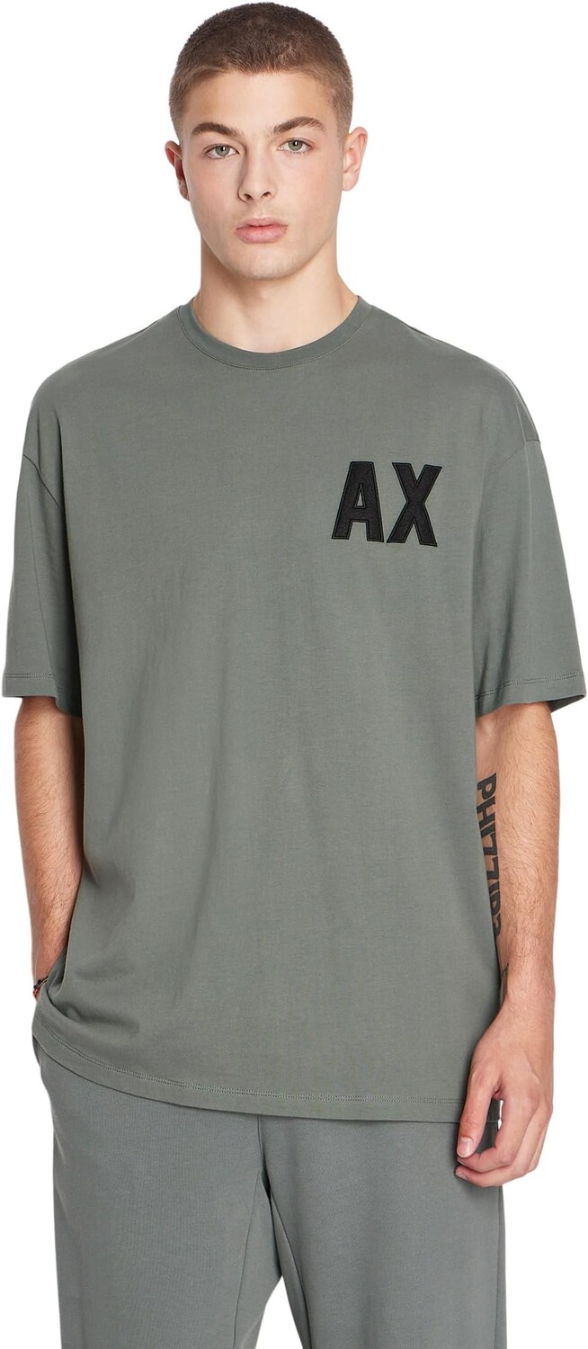 

Футболка-капсула оверсайз Armani Exchange, цвет Balsam Green