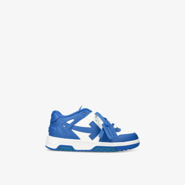 

Кожаные низкие кеды Out Out Office с вышивкой стрелками 9-10 лет Off-White, синий
