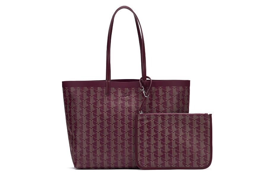 

LACOSTE Женская сумка, Deep red spelled with apricot