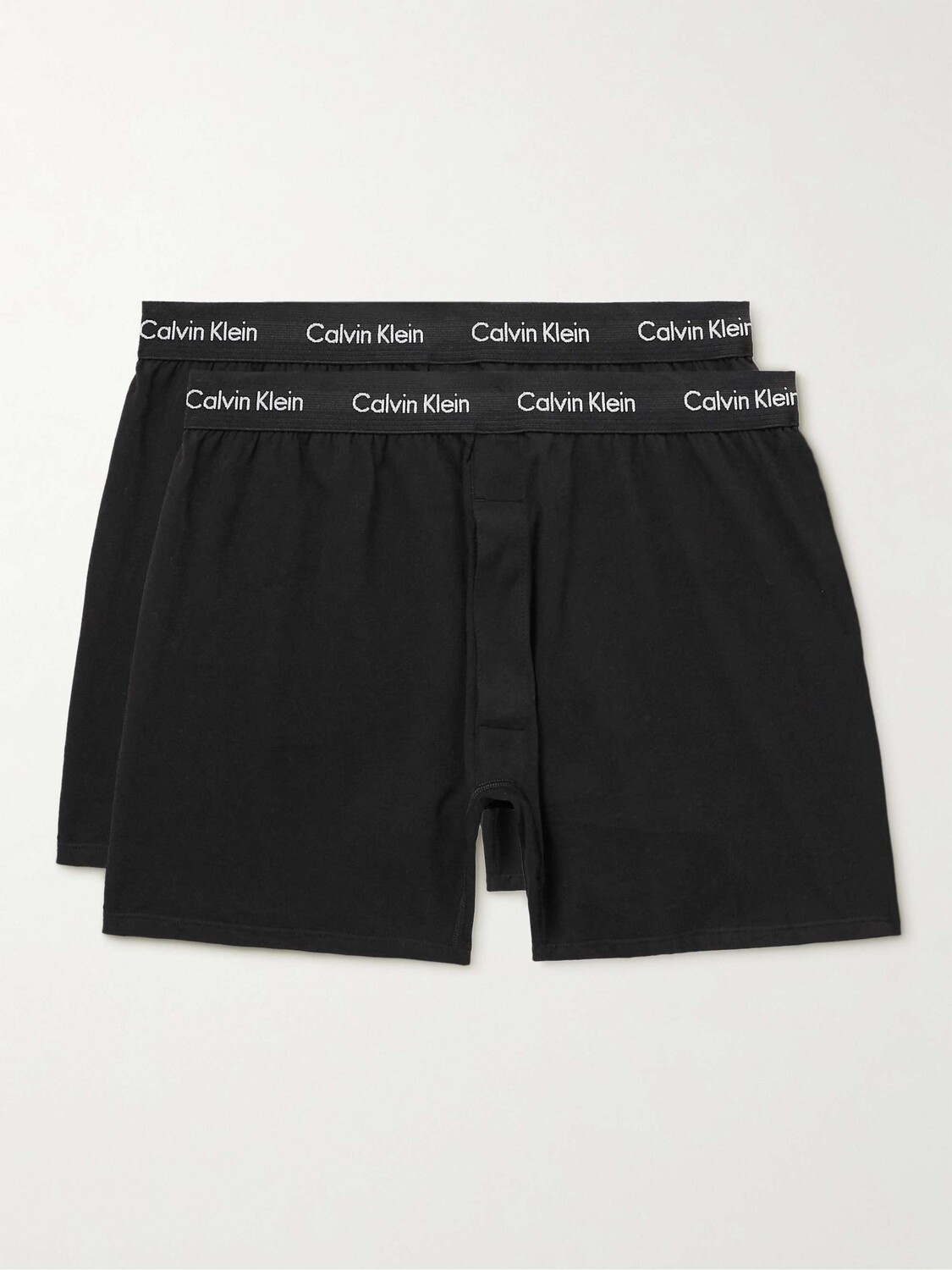 

Комплект из двух боксеров из эластичного хлопка CALVIN KLEIN UNDERWEAR, черный