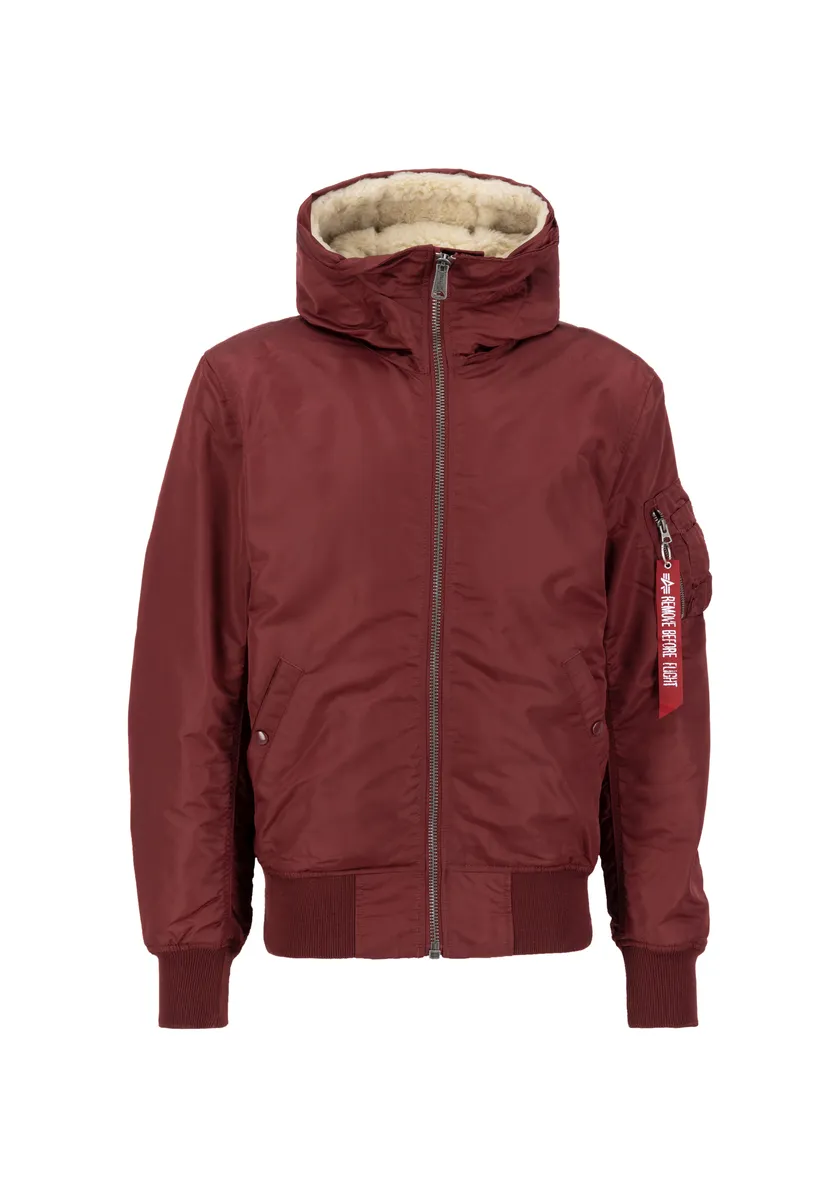 

Куртка-бомбер Alpha Industries " Alpha Industries Мужчины - Куртки-бомберы MA-1 Hooded", цвет Burgundy