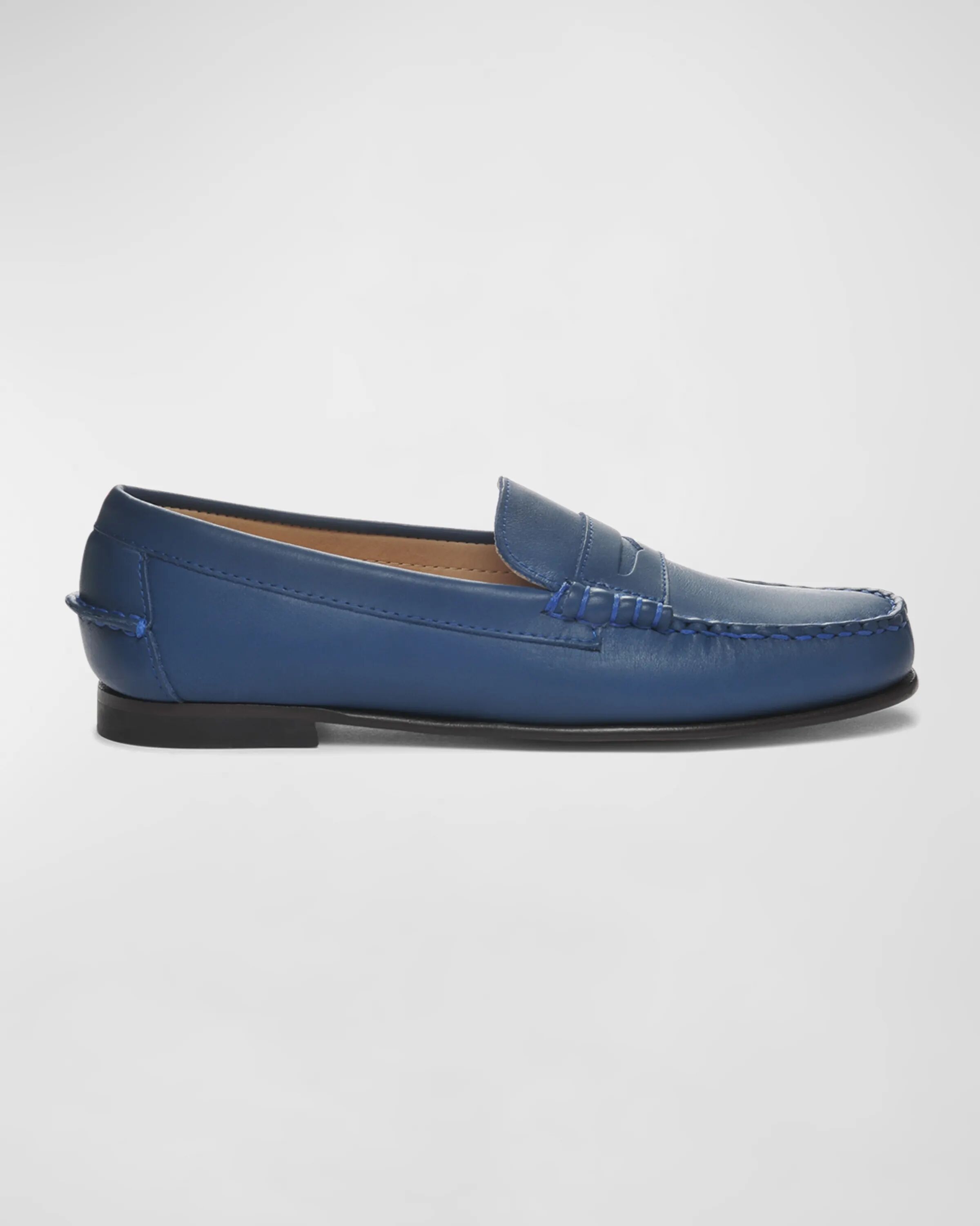 

Кожаные лоферы Danielle Pop Penny Sebago, цвет Blue Limogue