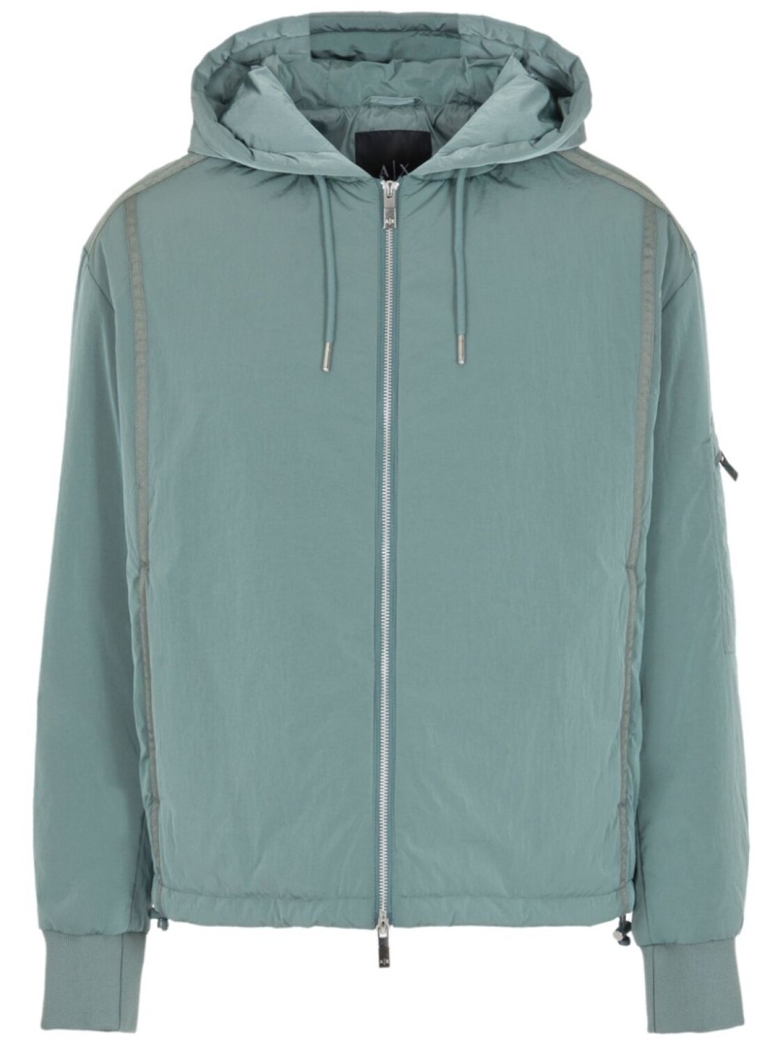 

Armani Exchange куртка с капюшоном и логотипом, зеленый