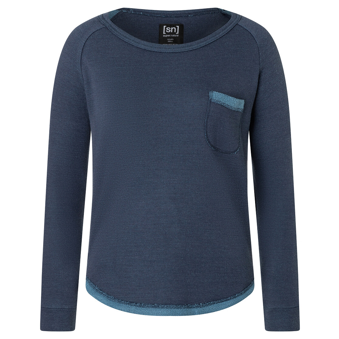 

Лонгслив Super Natural Women's Feel Good Crew, цвет Blue Iris