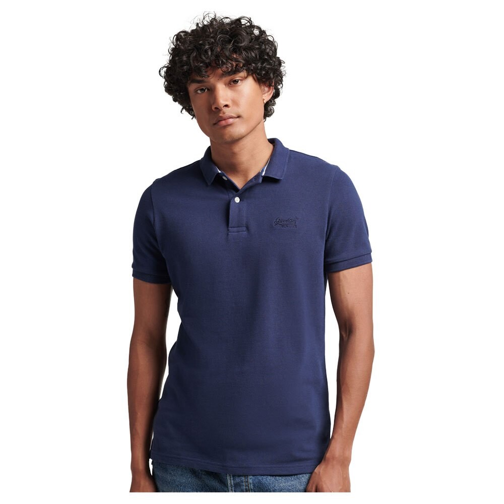 

Поло Superdry Classic Pique, синий