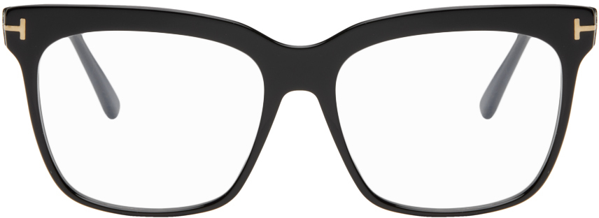 Черные синие квадратные блестящие очки TOM FORD