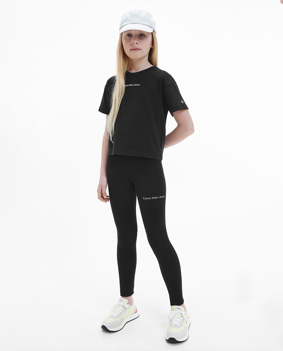 

Леггинсы черной девушки Calvin Klein, черный