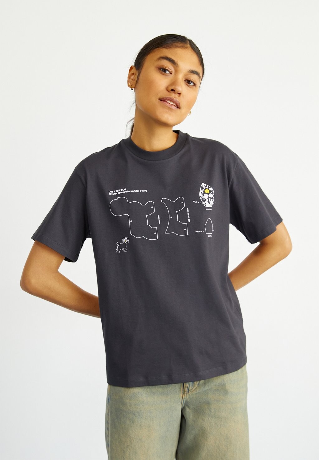 

Футболка с принтом CUT SEWN DOG Carhartt WIP, кремень