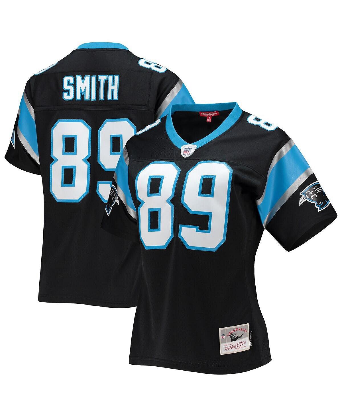 

Женская футболка Steve Smith Black Carolina Panthers Legacy Replica Player Mitchell & Ness, черный