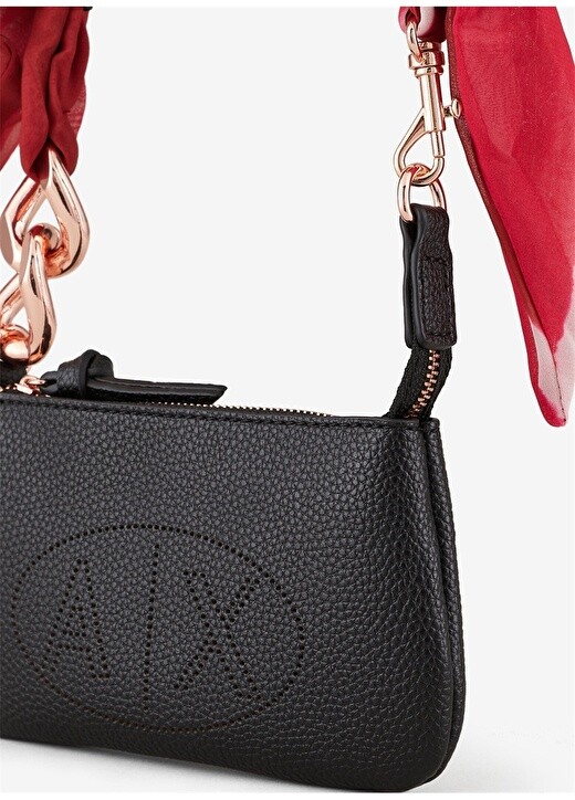 

Черная женская сумка через плечо из искусственной кожи Armani Exchange