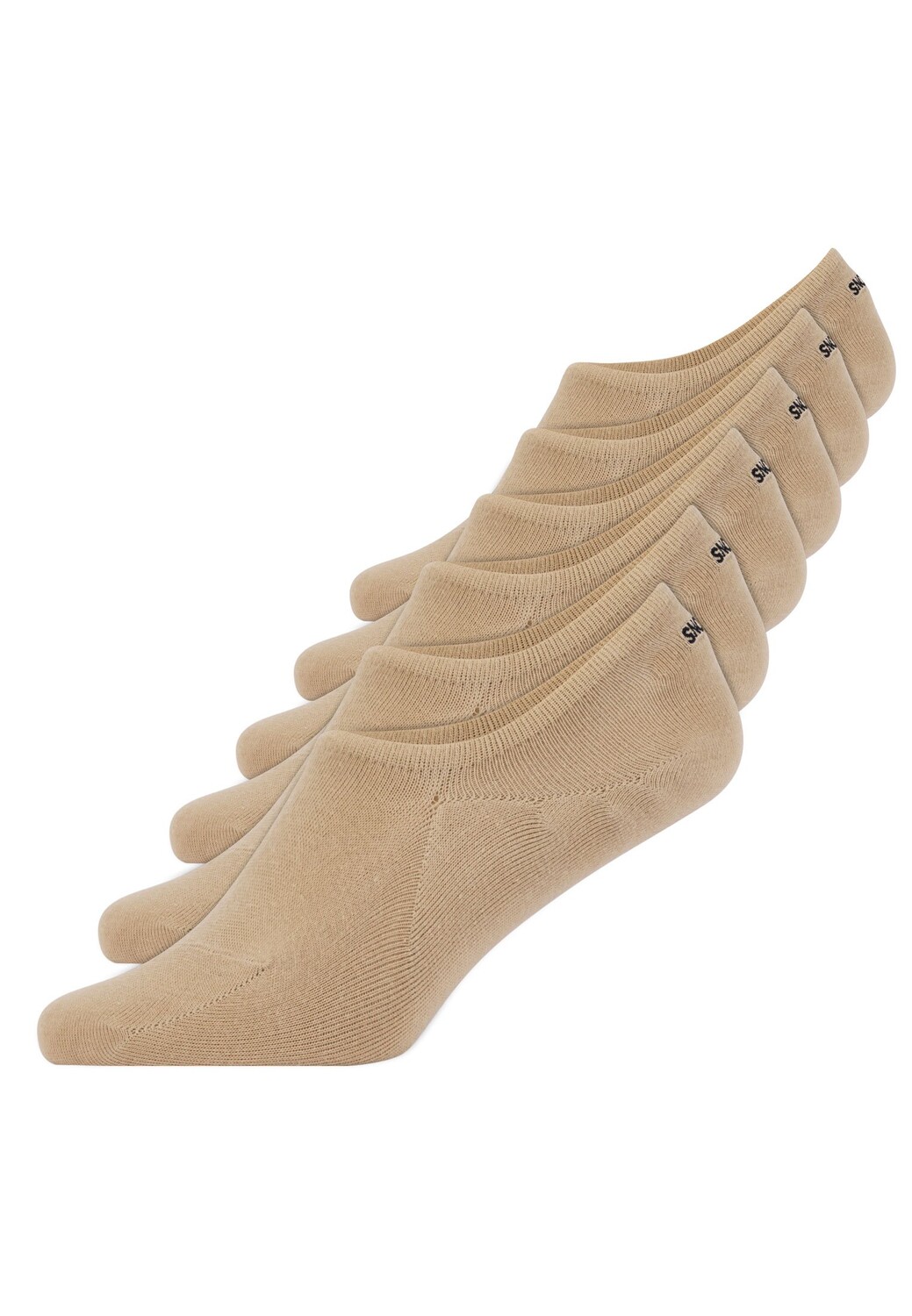 

Носки SNOCKS Bio Baumwolle 6 шт, цвет Dunkel Beige