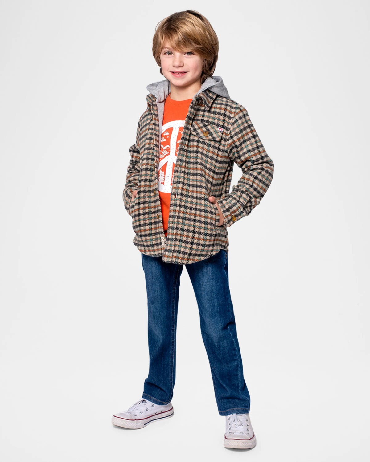 

Рубашка Glen для мальчика в клетку, размер 2–10 Appaman, цвет Beige/Teal Check