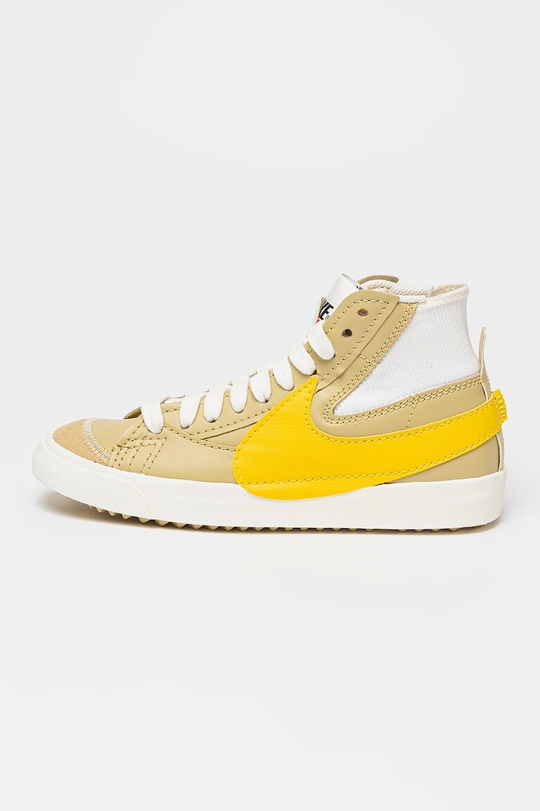 

Кожаные кроссовки Blazer Mid'77 Jumbo Nike, белый