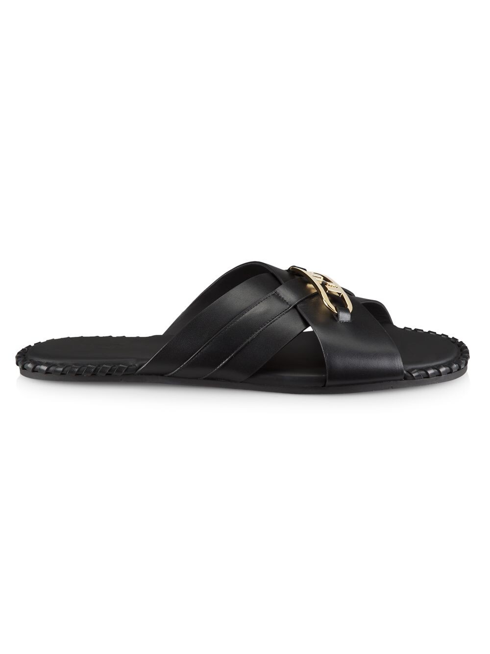 

Кожаные шлепанцы O'Lock Vitel Fendi, неро