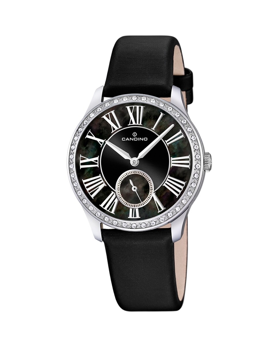 

C4596/3 Lady Casual черные кожаные женские часы Candino, черный