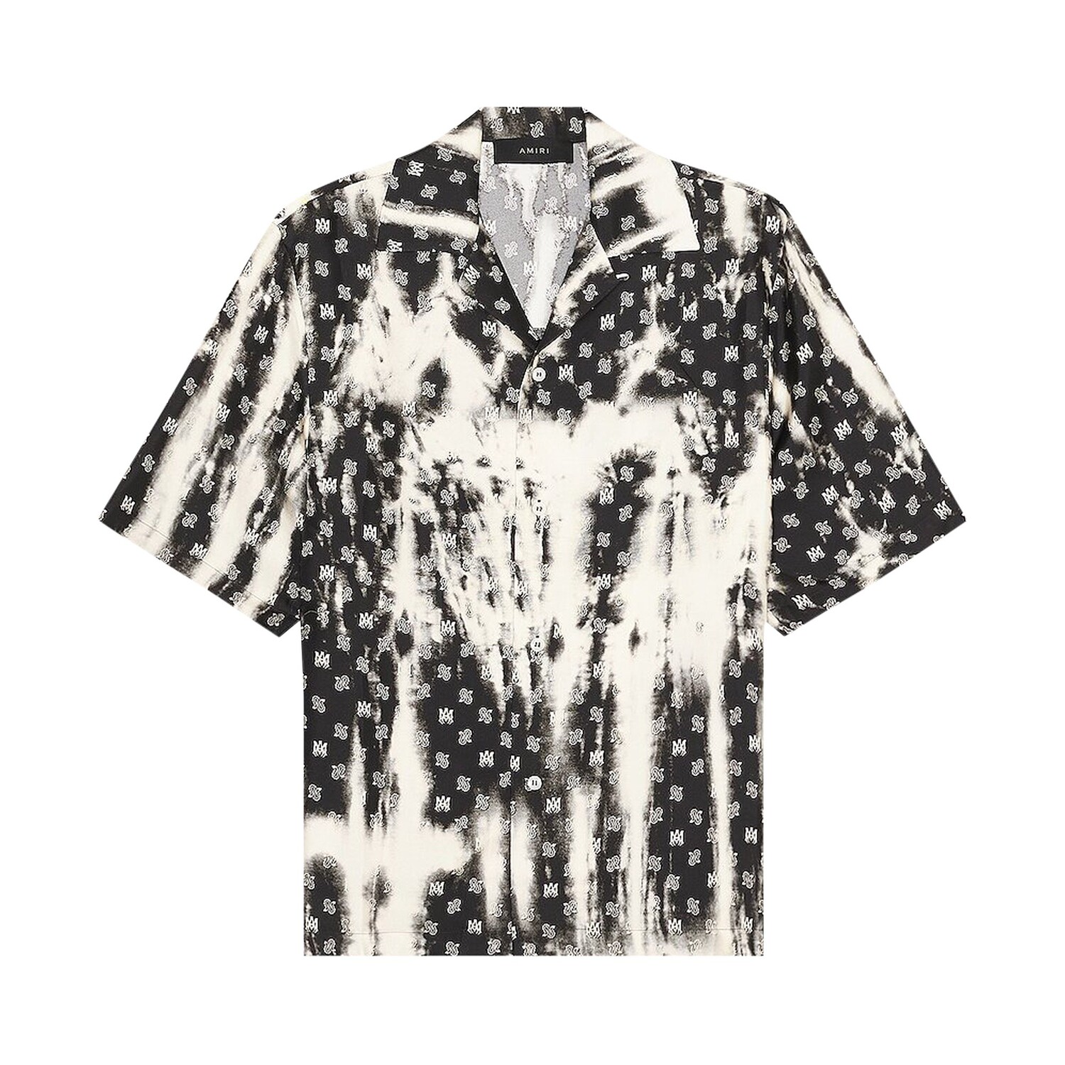 

Рубашка для боулинга Amiri Bleached MA с узором пейсли, цвет черный